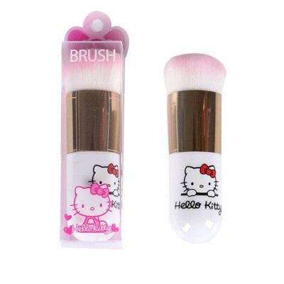 Amazon Hot Selling Japanese Cute Cartoon Cosmetic Beauty Tool Hello Kitty Blush Powder Makeup Brush