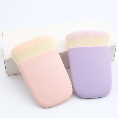 New Style Cute Japanese Purple Pink Color Foundation Blush Makeup Cosmetic Brush Beauty Essentials for Travel